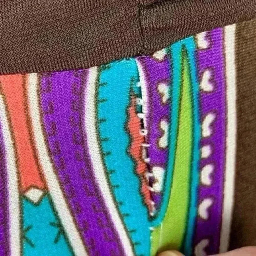Candy rain skirt sz M multicolored paisley maxi - Picture 7 of 10
